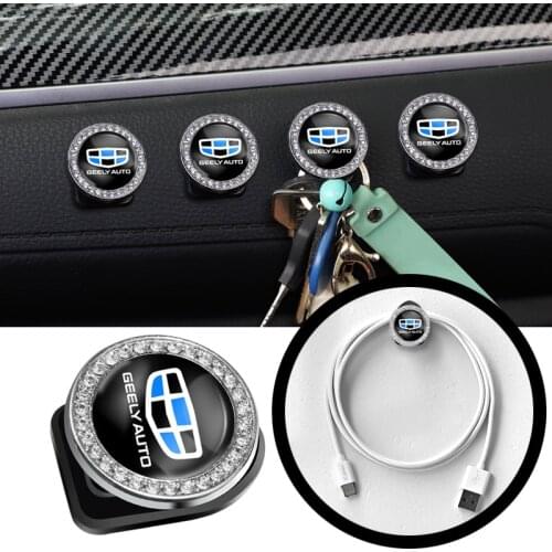 2Pcs Interior Small Self Adhesive Storage Hooks Car Accessories For Geely Atlas SUV Boyue Borui Coolray Emgrand NL3 EX7 X7 EC7