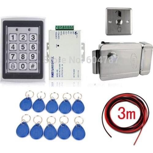 NEW RFID Card Door Lock Access Control System Kit +Electronic Lock +10 Cards