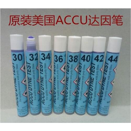Original American ACCU Dyne pen corona surface tension test pen 42 44 46 48 50 52 54-60