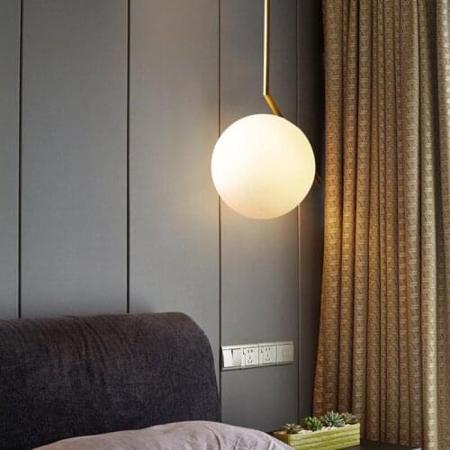 Nordic led glass ball luminaire suspendu hanging lamp pendant light pendant lights pendant lamp dining room