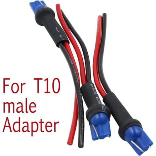 YSY 30pcs T10 W5W Car Headlight Assembly Male Socket Plug Adapter Extended Wire Connector T10 Socket Holders male r30