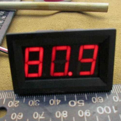 1pc LED Vehicles Motor New 0-100V Red Mini Digital Voltmeter Voltage Panel Meter 48*29*21mm