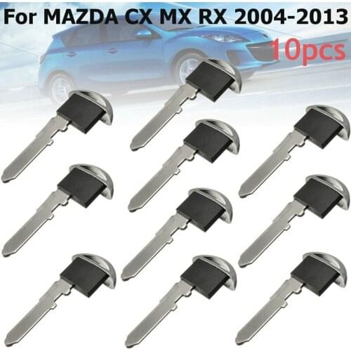 10X Remote Entry Smart Emergency Key Fob Uncut Blade Insert for MAZDA 3 5 6 CX 5 7 9 MX-5 RX-8