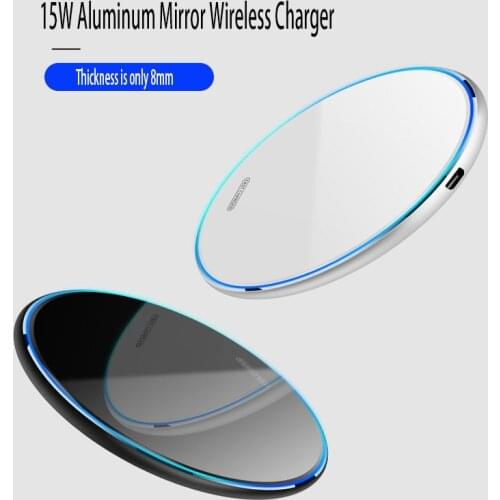 15W Wireless Charging Pad, Qi Wireless Charger for iPhone 12 11 X 8 Apple Watch, Wireless Charging Station for Samsung Galaxy