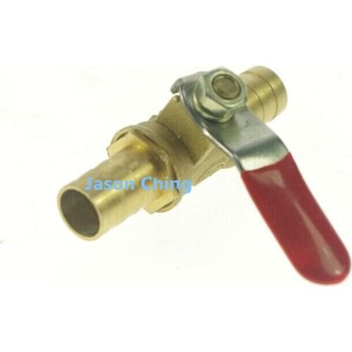 2pcs/lot 10mm Full Ports Hose Barb x Hose Barb Brass Ball Valve