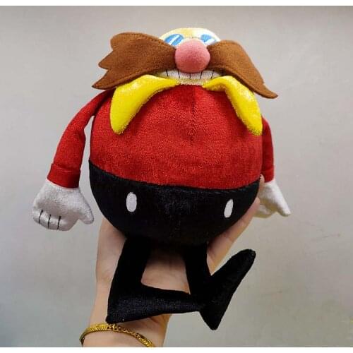 25 Anniversary the Hedgehog Modern Dr. Eggman Plush Toy, Red Doctor Eggman 9" Tomy