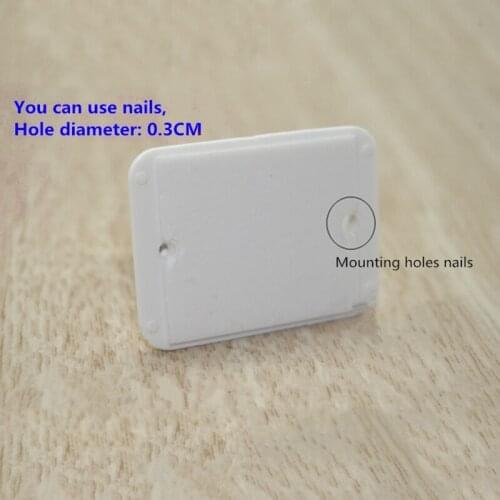 2x Curtain Rods Bracket Buckle Clamp Hanger Crossbar Wall Mount Adhesive Tool