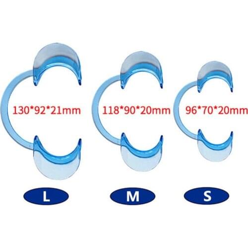 50Pcs C Type Mouth Opener Dental Tool Mouth Opener Dental Material Oral Support Expansion Mouthpiece Leave Message Size