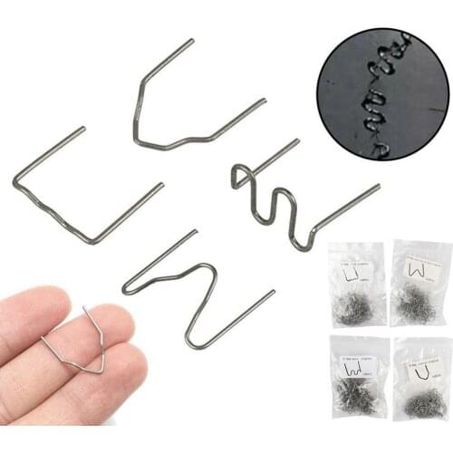 500pcs Stapler Bumper Repair Welding Universal Pre Cut Heat Wave Flat Staples For Plastic Stapler Repair Welder