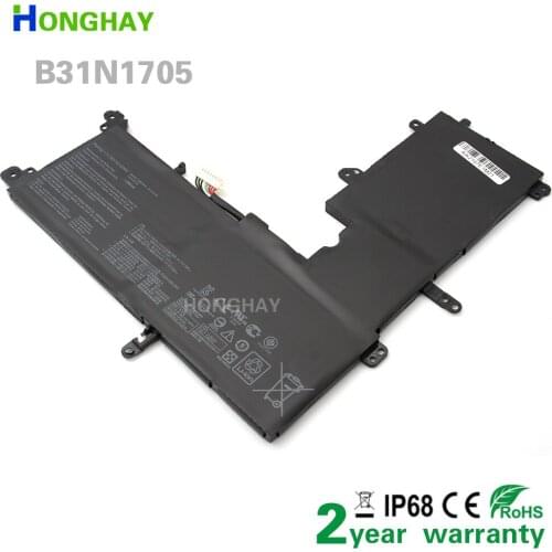 HONGHAY B31N1705 Battery For Asus VivoBook Flip 14 TP410UA 410UF 410UR Q405UA Q405UA-BI5T5 Q405UA-BI5T7 UX460UA UX460UA-1B/2G