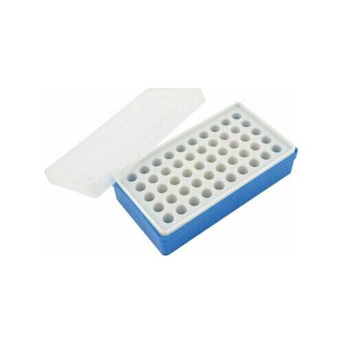 Teal Blue Plastic Covered 50 Holes Rack for 1.5ml Centrifuge Tubes