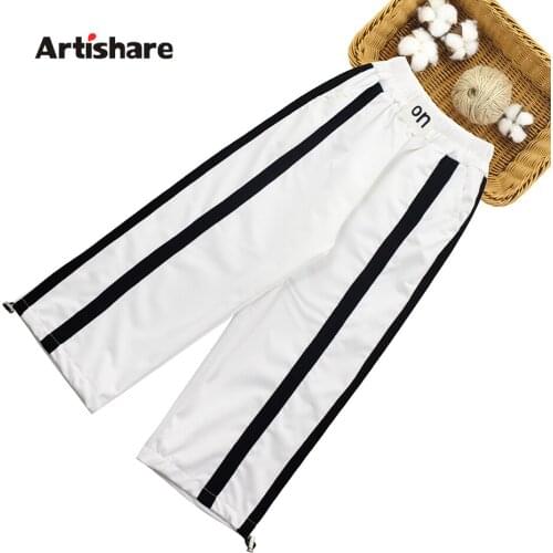 Pants For Girls Striped Girls Pants Casual Style Child Pants Spring Autumn Clothes Girl 6 8 10 12 14