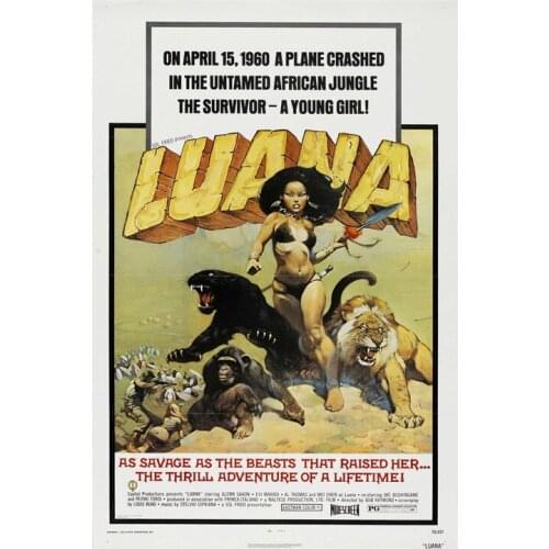 D0833 LUANA Movie Silk Fabric Poster Art Decor Indoor Painting Gift