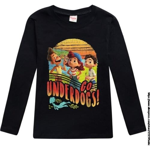 Spring Autumn for 2-16Years Fashion New movie Luca T Shirt Kids Cartoon Clothes Baby Boy Long Sleeve Tops Teenagers Girl Outfits