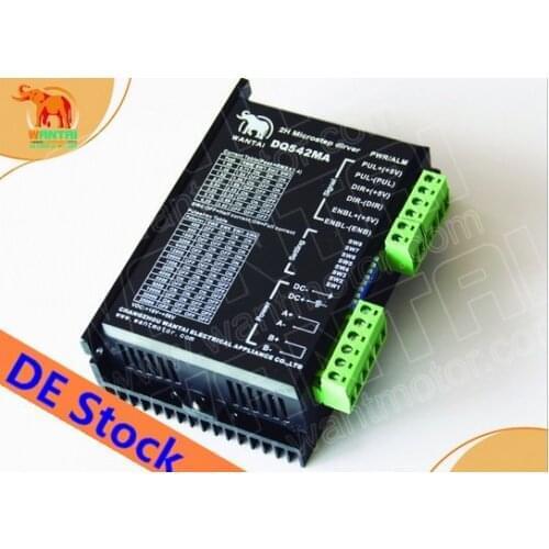 No tariff for EU! Wantai Stepper Motor Driver DQ542MA 4.2A 50V 128micro CNC Router Engraving Grind Foam For Nema 23 motor