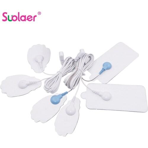 10P Electrode Pads For Tens Acupuncture Physiotherapy Machine Ems Nerve Muscle Stimulator Slimming Massager Patch Self Adhesive