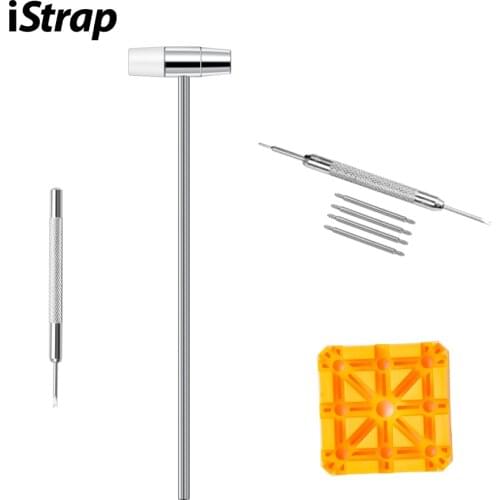 IStrap Watch Band Bracelet Link Repair Remover Tool Hammer Punch Pins Strap Holder Kit Meters of Repair Accessories Tool