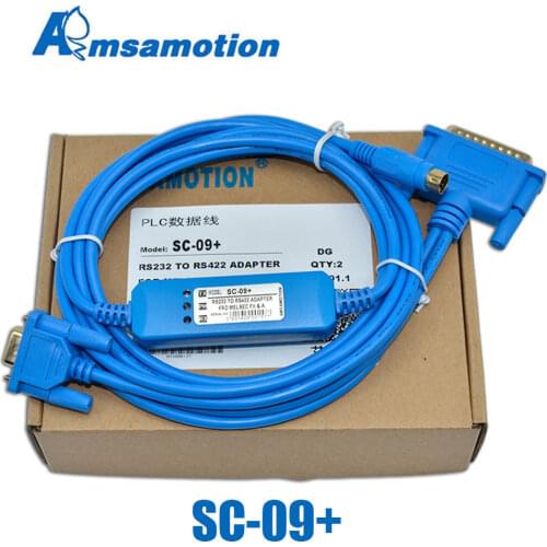Isolated Cable SC-09 RS232 TO RS485 Adapter For Melsec Mitsubishi FX A Serials PLC Cable FX0 FX0S FX1S FX0N FX1N FX2N