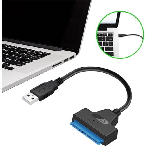 ATA 3 Cable Sata to USB Adapter 6Gbps for 2.5 Inches External SSD HDD Hard Drive 22 Pin Sata III Cable USB 3.0 Port connection