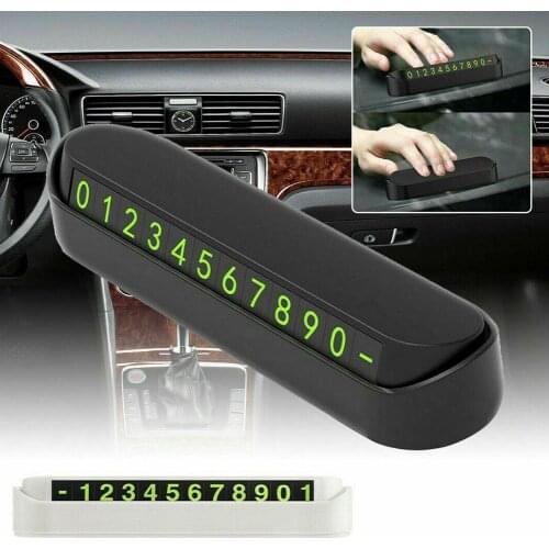 Car Phone Number Card Temporary Parking Card Plate Telephone Number Car Park Stop Automobile Accessories Interior Telephone