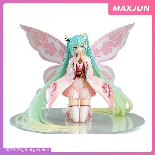 MAXJUN 20cm Vocaloid Anime Miku Figure Ver Kimono butterfly PVC Action Figure Collection Model Doll Toys kawaii miku figure