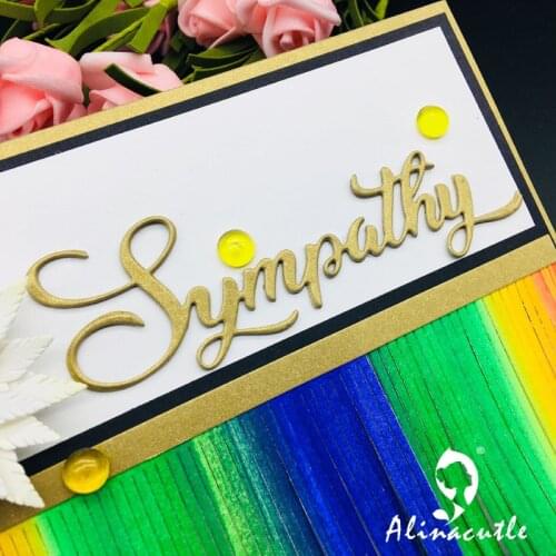 DIE CUT METAL CUTTING DIES cut sympathy letters Alinacraft Scrapbook paper craft album card punch knife art cutter die