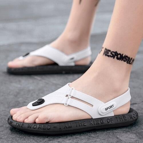 Off-Bound Summer Men Slippers Outdoor Clogs Garden Shoes Beach Slides Mules Bathroom Loafers Casual Massage Indoor Home Slippers