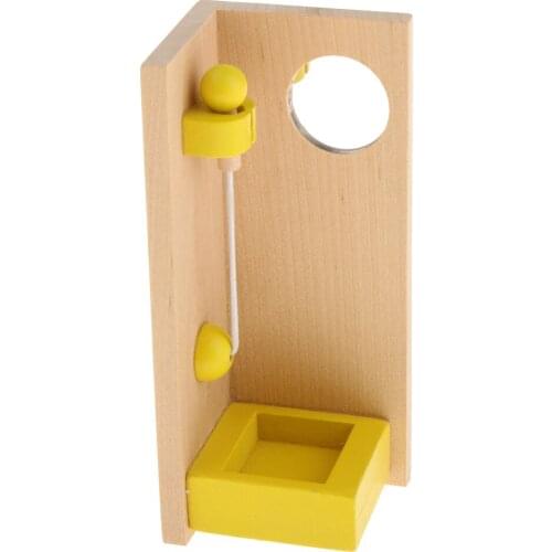 Mini Bathroom Furniture Set Dollhouse Miniature Pretend Role Play Toy Kit