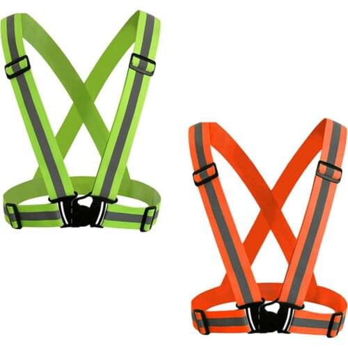 2 Color Adjustable High Elasticity Men Suspenders Safety Shirts Stay Braces Reflective Suspender Belt For Father Husband Gift