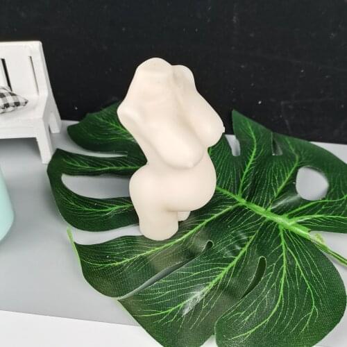 3D Art Human Pregnant Woman Body Candle Silicone Molds Cake Chocolate Soap DIY Aromatherarpy Household Decoration Craft Tools