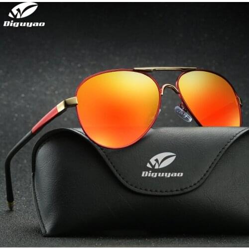 DIGUYAO Brand Women retro Polarized Sunglasses Classic Pilot Glasses Color Lenses Men Driving glasses oculos de sol masculino