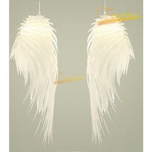 Modern LED Pendant Light Indoor Lighting PVC Feather Pendant Lamp Art Girl Princess Room Hotel Bedroom Homr Decor Hanging Lamps
