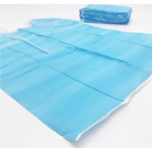 Dental Clinic Neckerchief Medical Shop Towel Lacing Bibs Sputa Pad Scarf Blue