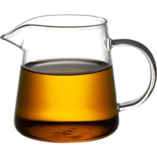 Heat Resistant Tea Pitcher Thickened Glass Fair Mug 450ML 950ML