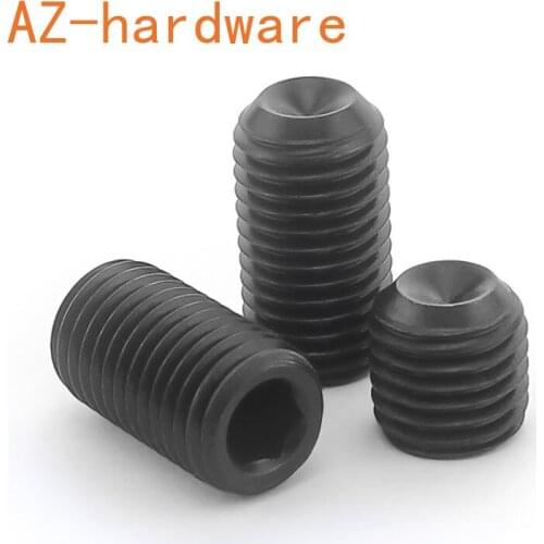 Spot supply grade 12.9 set screw with concave end / headless hexagon socket head cap screw / jackscrew m1.6-m6 50PCS