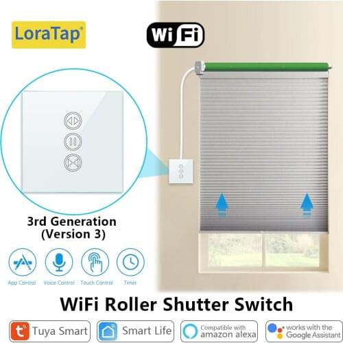 Tuya Smart WiFi Curtain Blinds Switch for Roller Shutter Electric Tubular Motor Google Home Alexa Echo Smart Home App Timer
