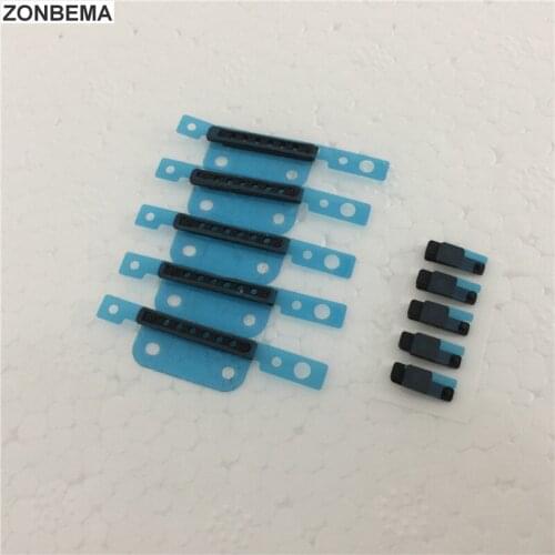 ZONBEMA 10pcs/lot Original New dock Anti Dust-Proof Grill Mesh Net With Rubber Gasket Adhesive Glue For iPhone 6 Plus 5.5"