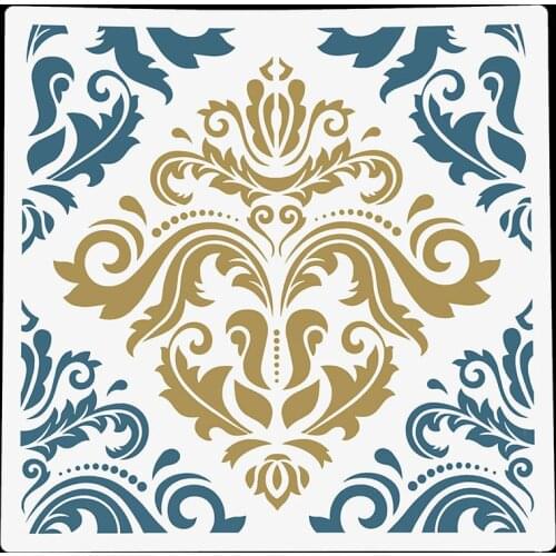 1pc 12*12inch Big Geometry Mandala Round DIY Layering Stencils Painting Scrapbook Coloring Embossing Album Decorative Template