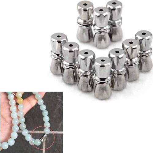 10pcs/lot 10mm Metal Crew Buckle Hooks Jewelry Clasps For Necklace Bracelet Chain Buckle Hook Jewelry Findings