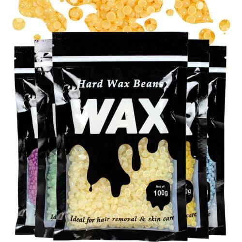 100g/Pack Wax Beans Hair Removal Solid Hard Pellet Removing Bikini Face Hair Armpit Arm Legs Hair for Male Female