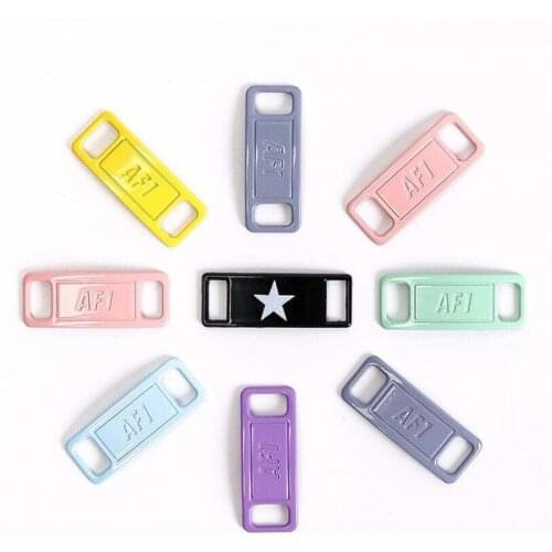 2pcs/pair Shoelaces buckle Shoes Decorations Sneaker Kits Metal Lace Buckle Stylish and suitable for all kinds of flat laces AF1