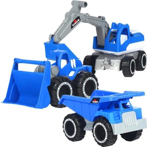 3PCS Construction Truck Vehicle Building Excavator Truck Toys Beach Bunker Toys Children Boys Birthday Party Gifts