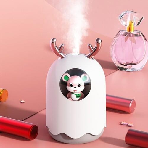 300ml Usb Ultrasonic Air Humidifier Aroma Essential Oil Diffuser Pet Aromatheraphy Humidifier With Romantic Light For Home
