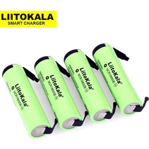 4 pcs. 100% New original NCR18650B 3.7V 3400 mAh 18650 rechargeable lithium battery battery nickel welding sheet