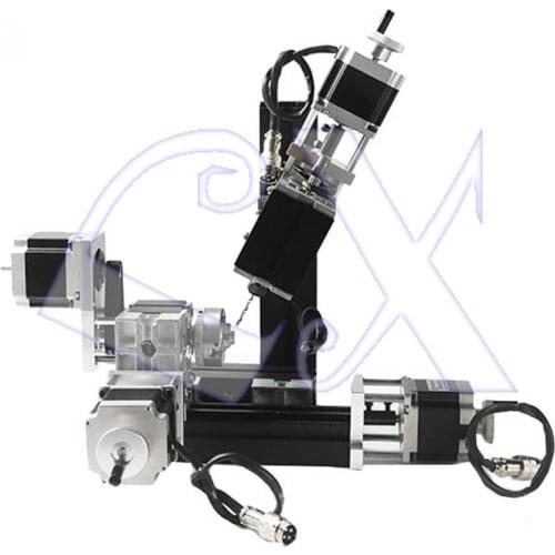 ZhouYu TCZ10002MZ1 4-shafts CNC drilling and milling machine with dividing plate/Mach3 CNC Drill & Milling Machine