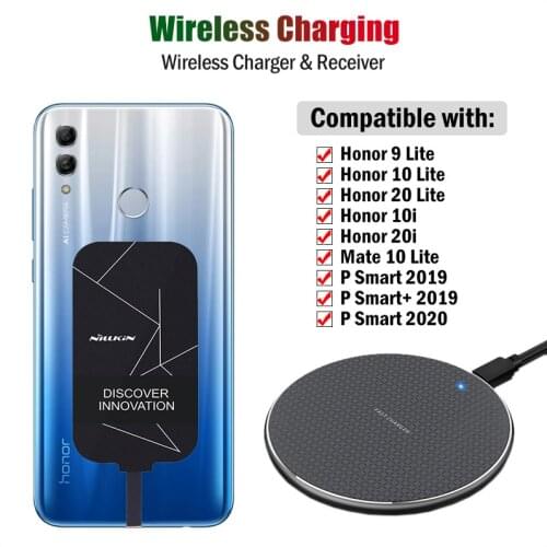Qi Wireless Charging for Huawei Honor 10i 20i 9N 9 10 20 Lite Play 4T 8A 9A 3E 3 Wireless Charger+Micro USB Receiver
