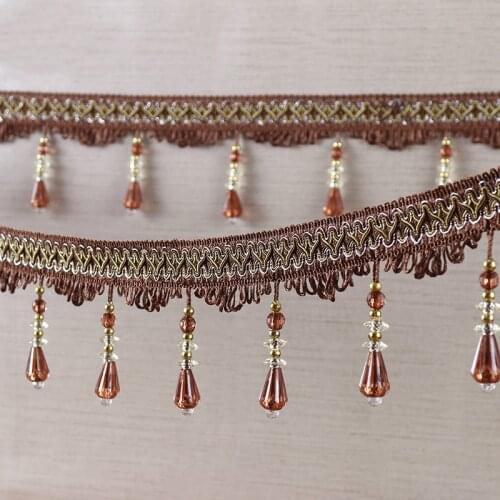 Curtain Accessories Hanging Spike Beads Curtain Accessories Small Diamond Lace Tassel Dragon Beard Curtain Accessories