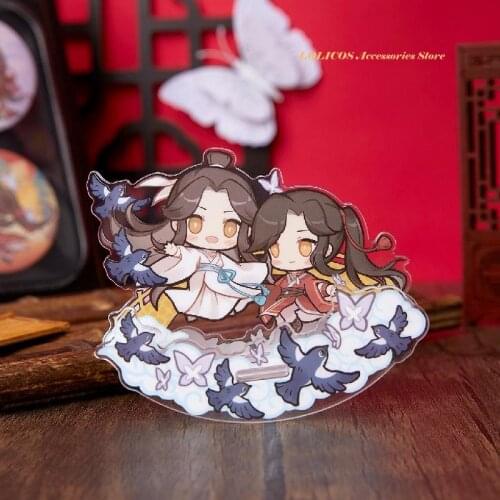 Anime Tian Guan Ci Fu Hua Cheng Xie Lian Stand Figure Cute Cartoon Acrylic Character Model Plate Desk Decor Cosplay Xmas Gifts