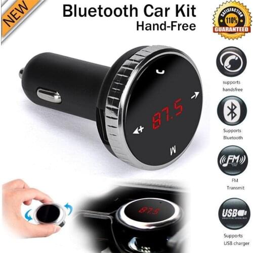 Modulator Car Kit MP3 Player Wireless Bluetooth LCD FM Transmitter 87.5-108.0 MHZ New Bluetooth Car Kit With Microphone