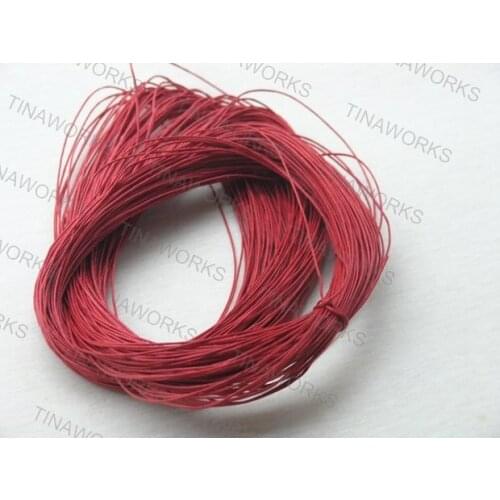 FREE SHIPPING 90 meters Red Waxed Cotton Beading Cord 1mm
